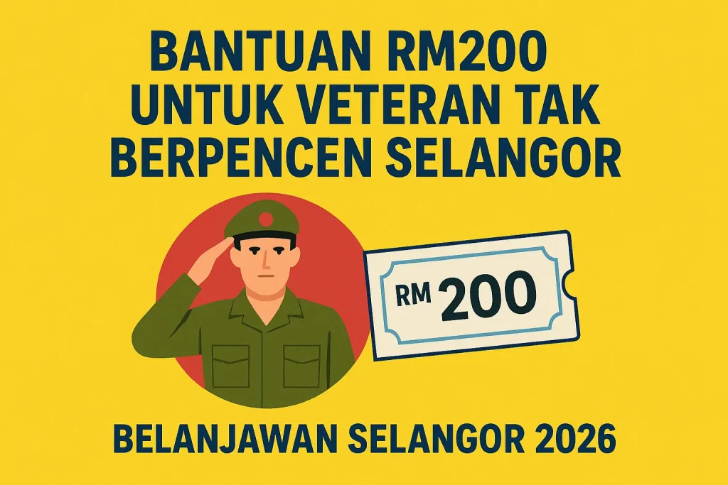 Bantuan RM200 Untuk Veteran Selangor