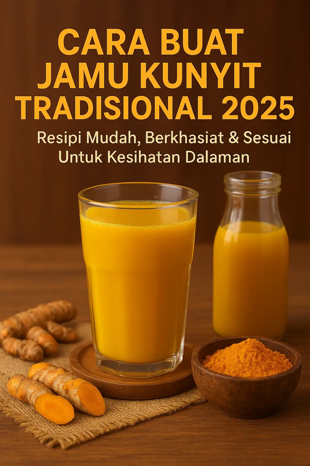 Cara Buat Jamu Kunyit Tradisional